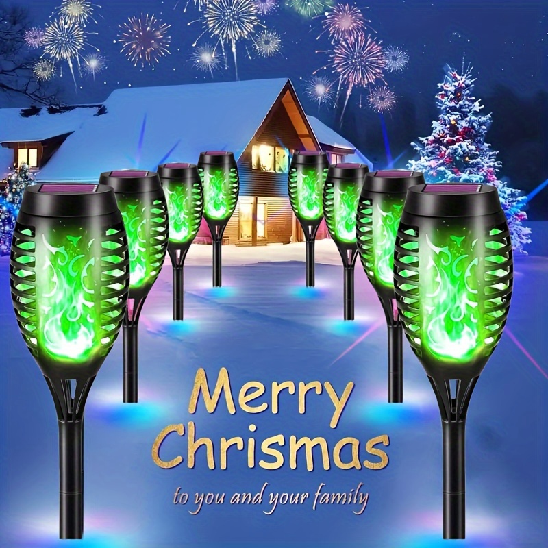 

24 , Flickering , Christmas Decoration Torches For , Halloween Decor Auto To Dawn ()