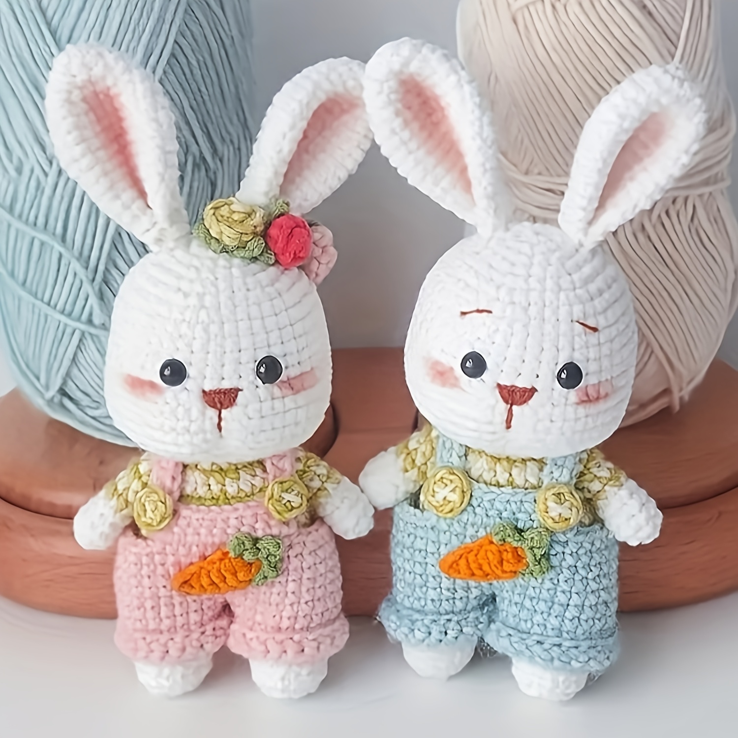 

Vioiv Rabbit Crochet Kit - Beginner-friendly Diy Amigurumi Keychain & Desk Decor, Complete Craft Set With Tutorials, Videos, And Gift Bag - Birthdays, Couples, Christmas