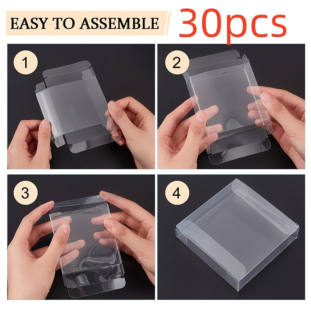 

30pcs Easy- Clear Plastic Gift Boxes - Party Favors, Display Items & More