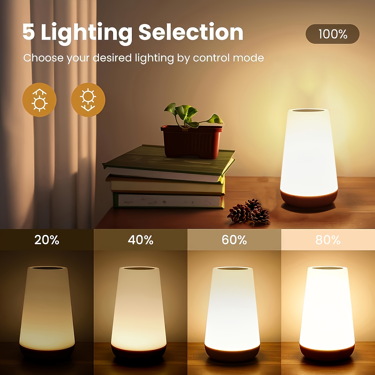 intelligent touch night light bedside lamp small Temu Mauritius
