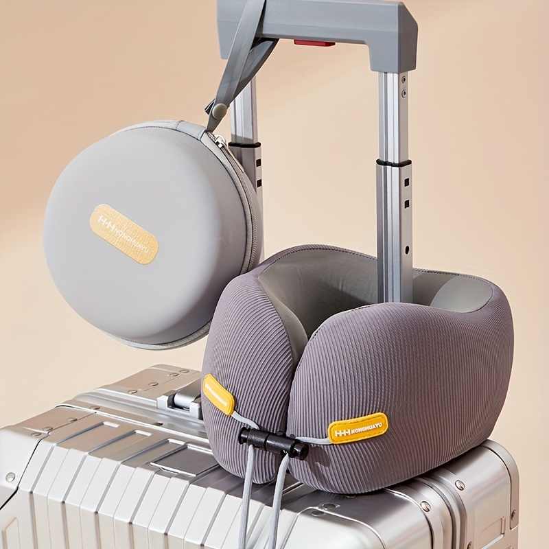 Comfortable And Breathable U-shaped Travel Neck Pillow For Airplanes, Portable, Adjustable, Cervical Spine Pillow
