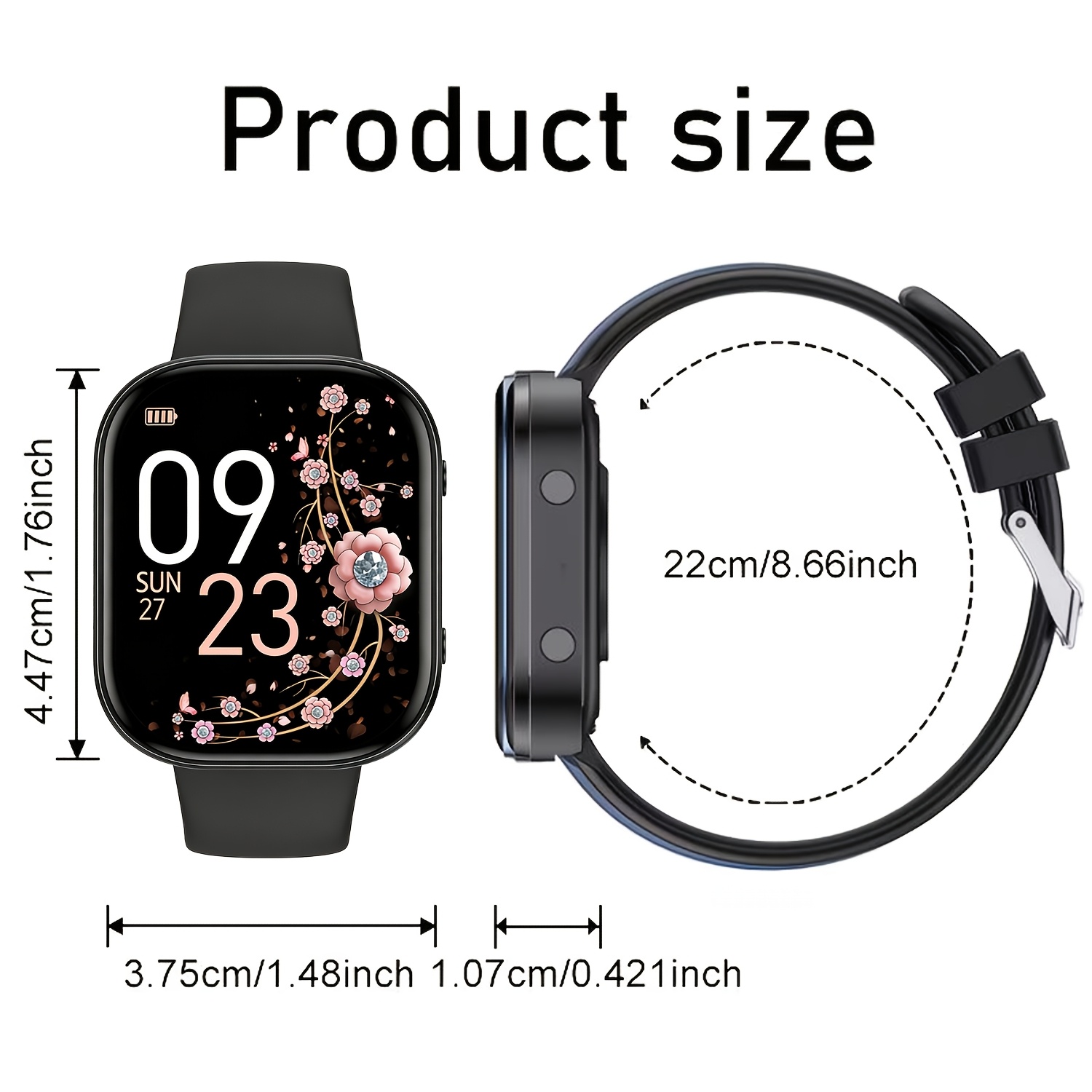 Smartwatch with Wireless Calling and Multiple Sports Modes