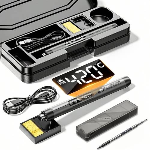 item picture cordless usb soldering with temperature control for welding and repairs auto sleep soldering tool kit