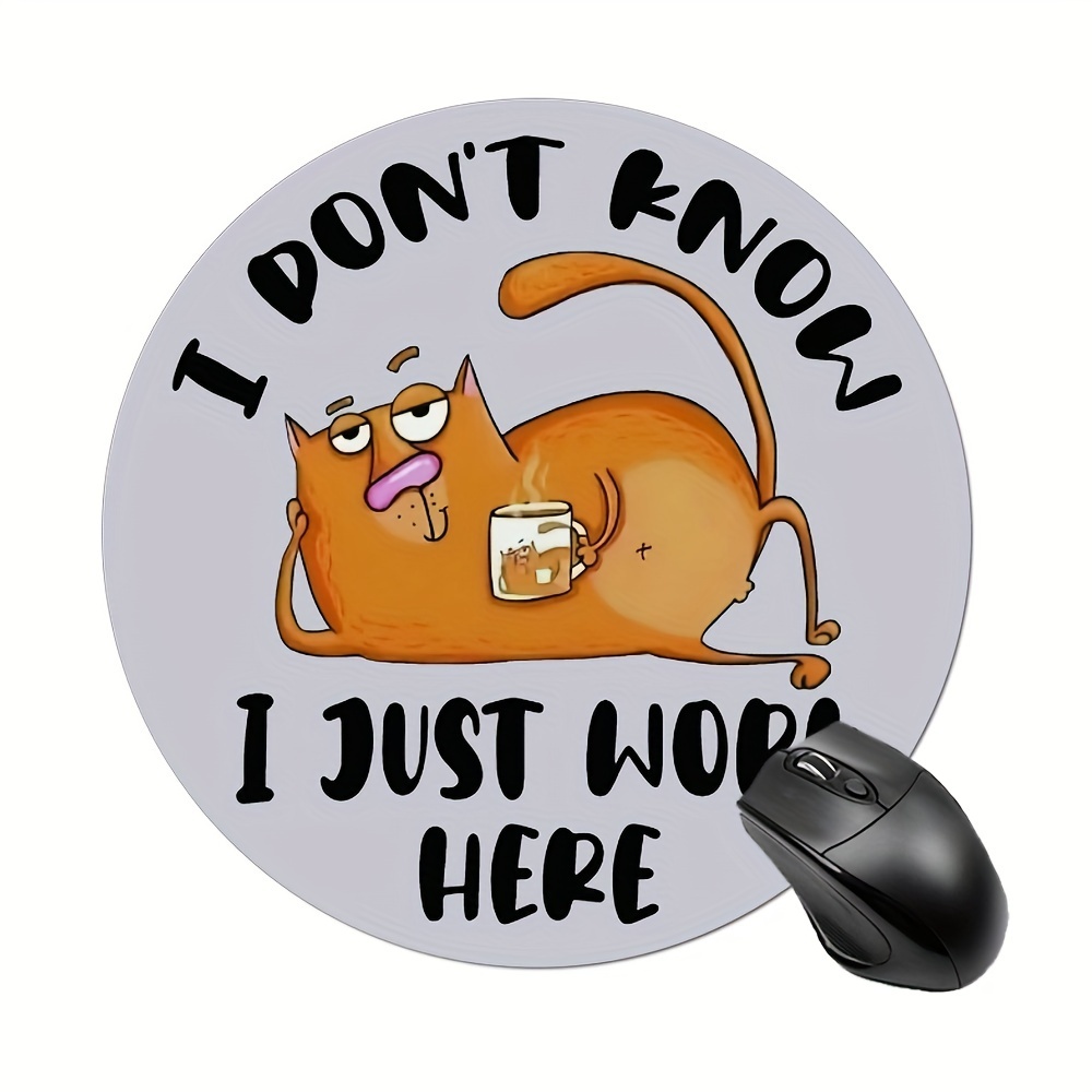 

Ergonomic Round Mouse Pad For Women And Girls - Non-slip, Washable Rubber Base - Office Computers & Laptops, 7.8x7.8 Inches Mouse Pads For Desk