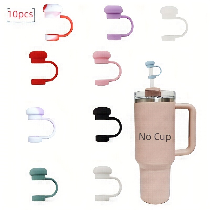 

10-pack Straw Caps For 40oz Tumbler, Silicone Straw Cover, Cup Accessories