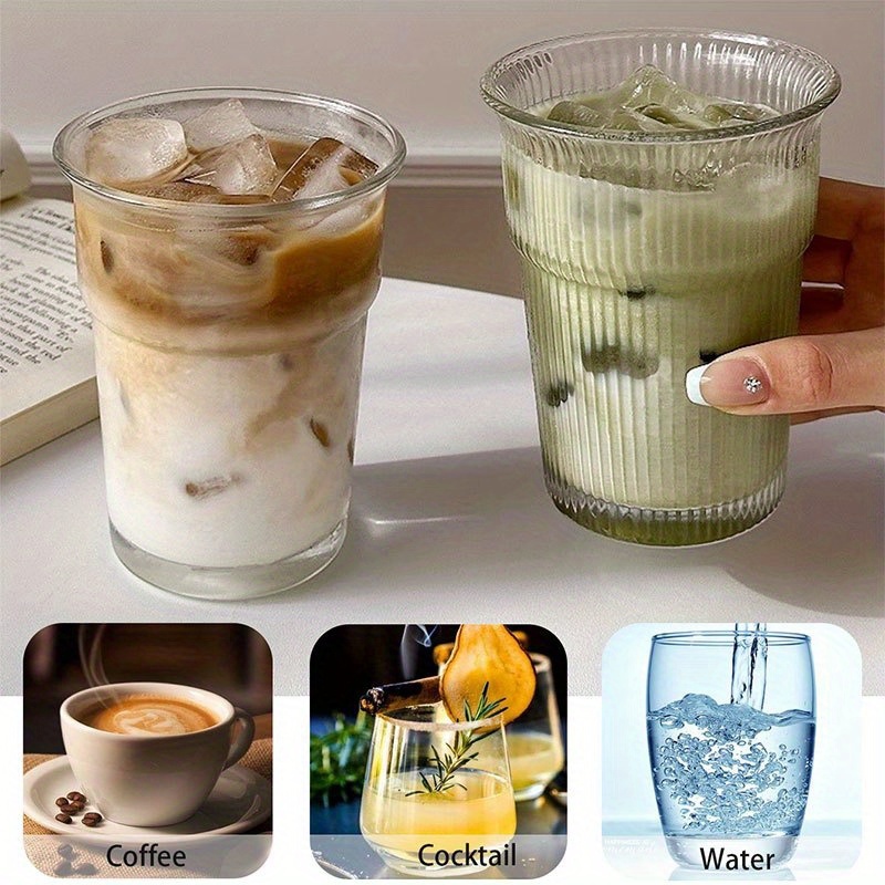 440ml 15 48oz reverse transparent glass cup iced american - Temu Cyprus
