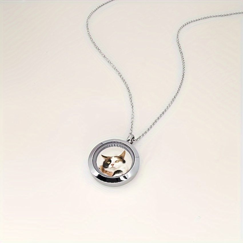 Image of Pet Fur Keepsake, Custom Dog Fur Necklace With Photo, Pet Hair Memorial, Pet Memorial Gift, Personalized Jewelry