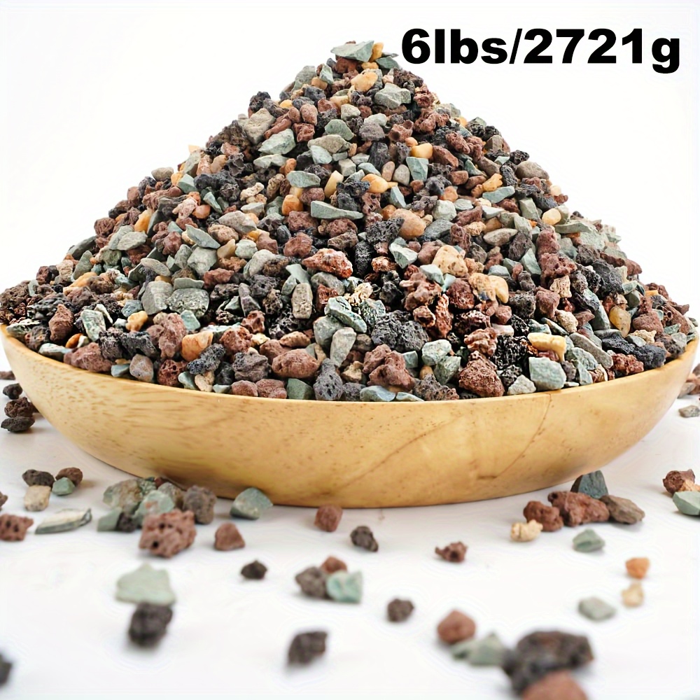 

6lbs/3lbs Mixed Gardening Volcanic Rock Pebbles Pumice Potted Succulent Plants Cactus Bonsai Gravel Decorative Stones Decorative Gravel Plants Volcanic Rocks For Glass Containers Decoration