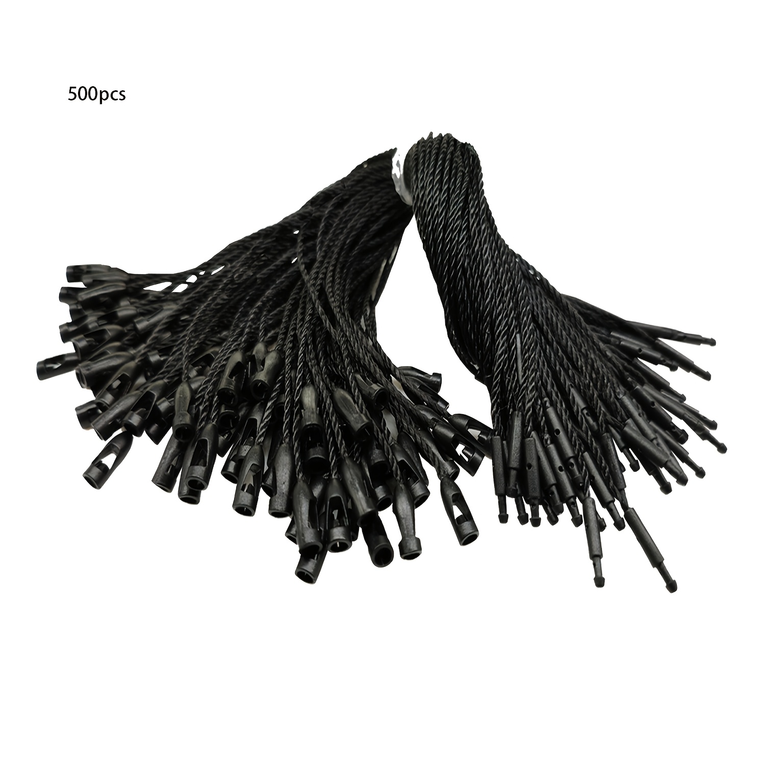 TEMU 500 piezas de hilo de nylon para etiquetas de colgar de 7.5 pulgadas, fácil y rápido de , broches de nylon, pinzas de gancho para sujetar