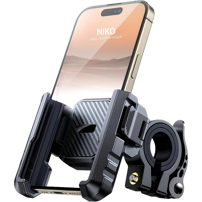 E-shop Haltevorrichtung für Handys auf Motorrädern, Fahrrädern und Rollern, kompatibel mit iPhone- und Samsung-Geräten im Bereich von 4,7 bis 7 Zoll,