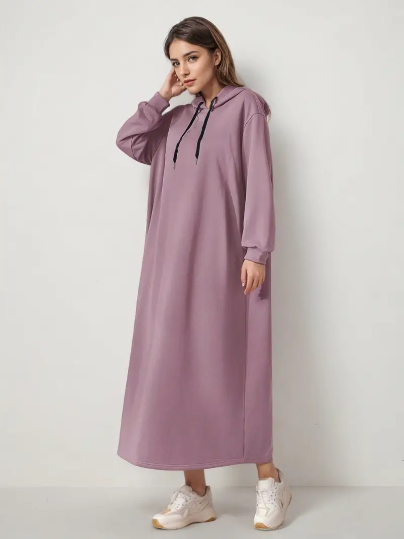 y2k fashion casual hoodie maxi dress soft comfortable loose - Temu Oman y2k fashion casual hoodie maxi dress soft comfortable loose - Temu Oman