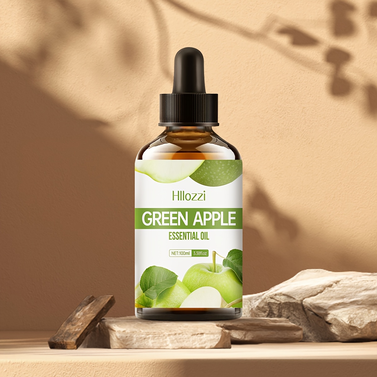 Green Apple Essential Oil (30ml/0.01fl.oz, 60ml/2.03fl.oz, 100ml/3.38fl.oz) – Available in Three Sizes, This Oil Delivers a Refreshing Apple Scent. Ideal for Use in Diffusers, Its Long-lasting Fragrance Makes It a Choice for Home and Travel