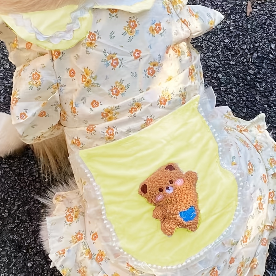clothes pet dogs including adorable floral outfits dresses - Temu Greece