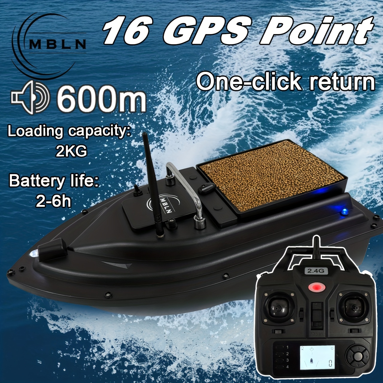 mini boat sold on Temu United States