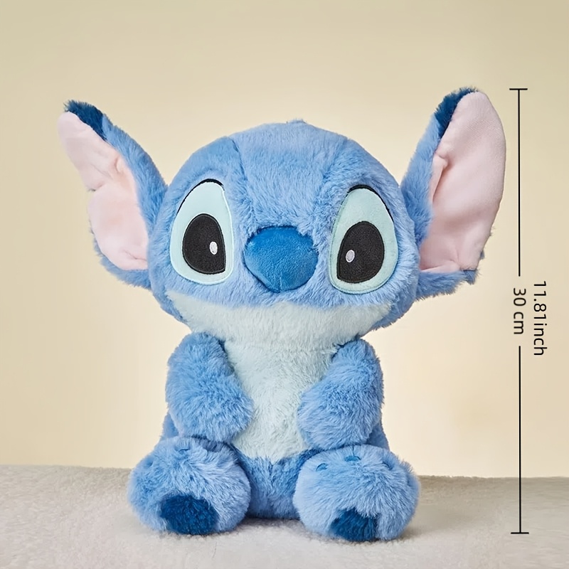 Disney Stitch Plush Toy - Soft Blue Body with Light Blue Big Ears Pillow - Perfect for Bedroom, Car, and Sofa Decor - Ideal Gift for Christmas, Valentine'S Day, and Birthdays