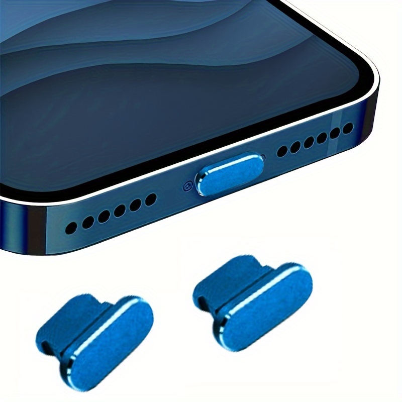

2 Packs Of Aluminum Alloy Anti-dust Plugs - Keep Your Phone, Pad, Earphones Ports Clean!