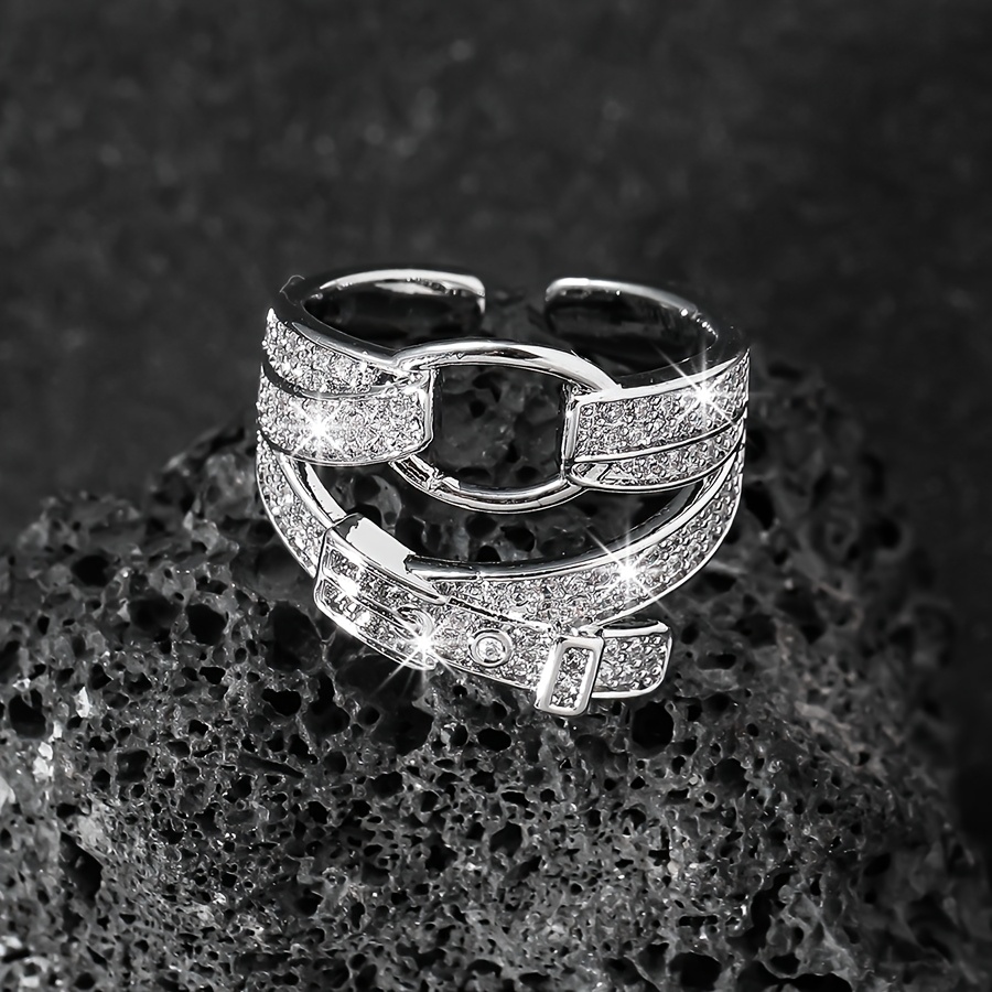 Bold Circle Belt Buckle Open Ring