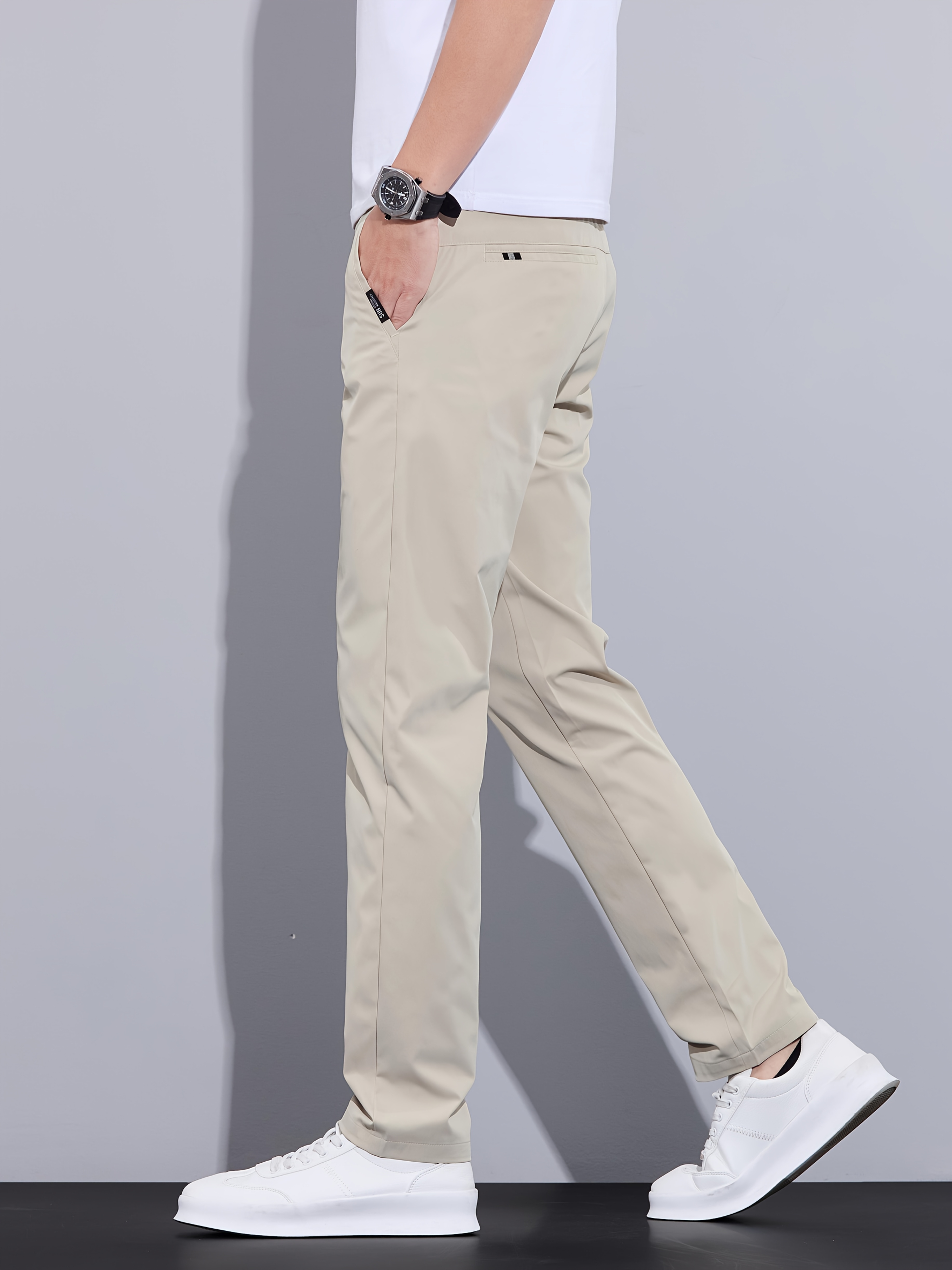 2025 summer new mens casual pants formal trousers thin style
