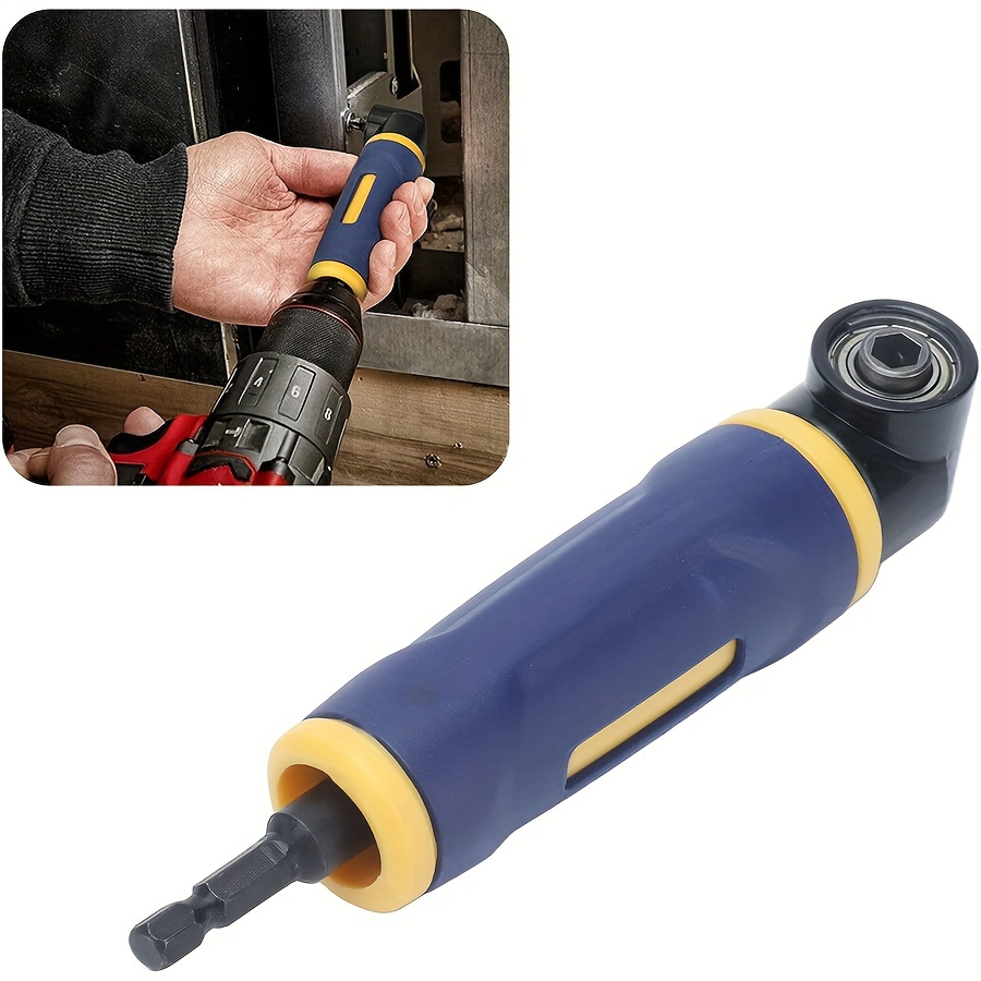 

Asdtodw 90° Right Angle Drill Driver Bit - Hexagonal, Metal Construction, No Power Required