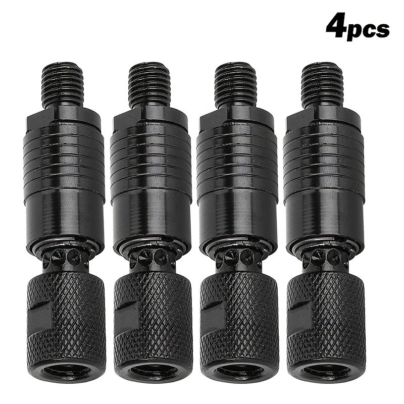 E-shop HQZOOMEE 4-tlg. Angelrutenpod-Verbinder, Schnellspann-Adapter, für Karpfenalarm-Uferstangen, Schwarz, einfache Montage
