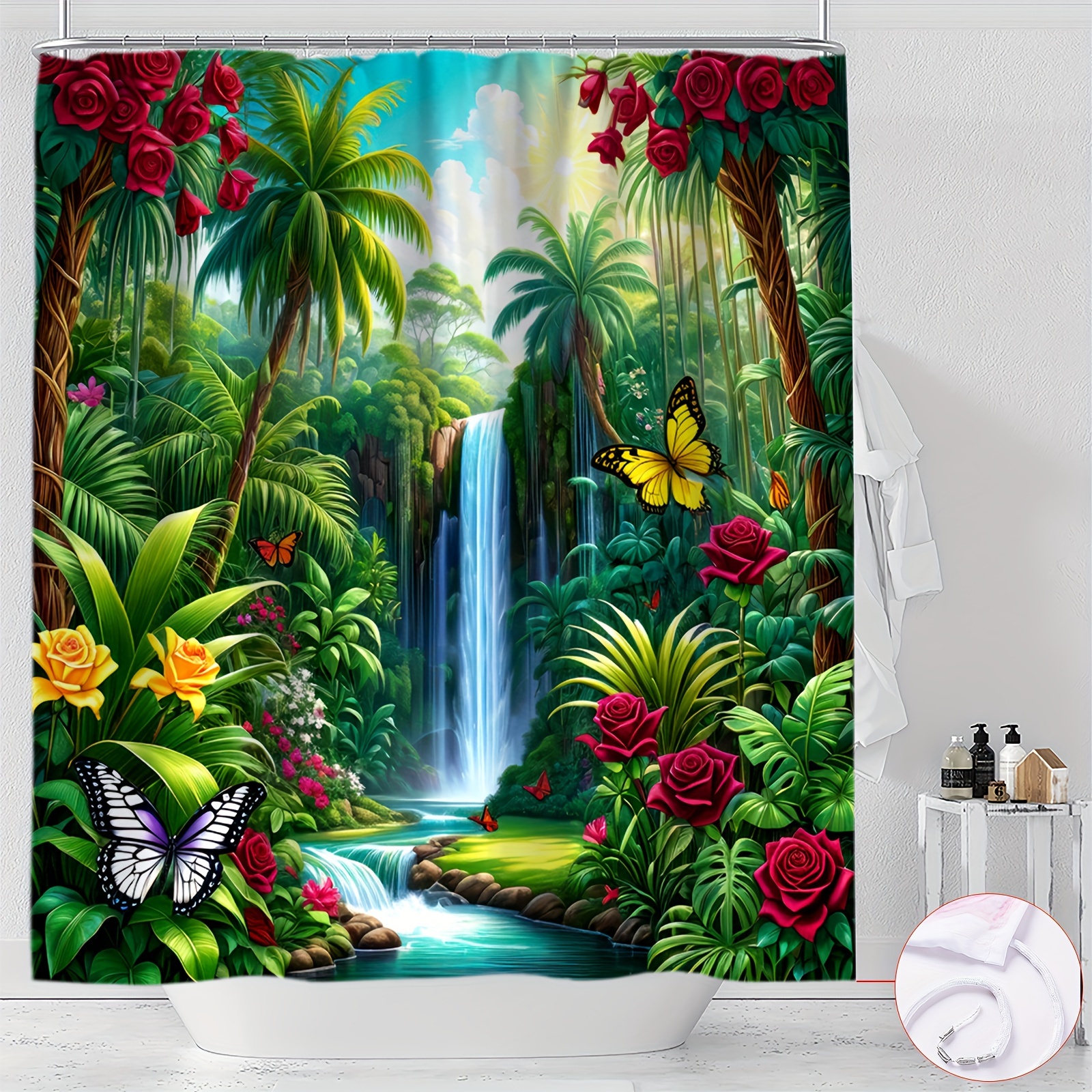 

Printed Shower Curtain , , - Polyester, , Lining, , Bathroom Decor By Ywjhui