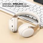 wireless wireless headphones active noise cancelling hifi foldable lightweight design fit with over ear mic for home office long lasting playtime usb c fast charge closed back styl