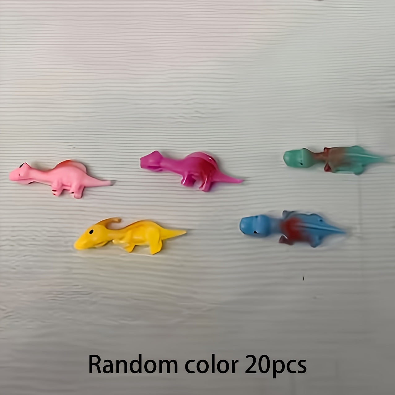 Image of 20pcs Fun Dinosaur Launcher Practice Elastic Flying Finger Sticky Relax Game, Fun Dinosaur Finger Launcher Party Gift, Animal Sticky Props - Fun Birthday Gift For Party Activities (random Colors)