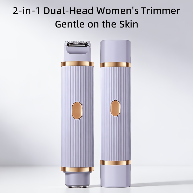 TEMU FEIYBA Rasoio Elettrico 2 in 1 da Donna - Epilatore a Uso e a Umido per Bikini, Sopracciglia, , Gambe e Ascelle - Tagliabikini Portatile -