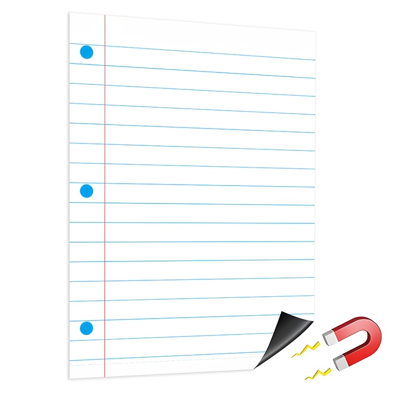 TEMU Feuilles de Bloc-notes Magnétiques Géantes, Papier Millimétré Effaçable à Sec pour Tableaux de Salle de Classe, Papier à — Fournitures