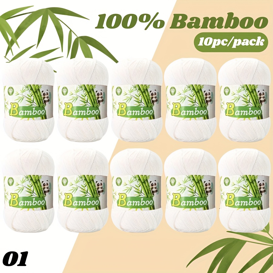 10pcs bamboo fiber yarn 500g breathable and comfortable   crochet knitting t shirts shawls scarves sweaters jackets hats cardigans and accessories essential for spring summer autumn hand knitted items soft and smooth yarn   light beige 100 bamboo fiber