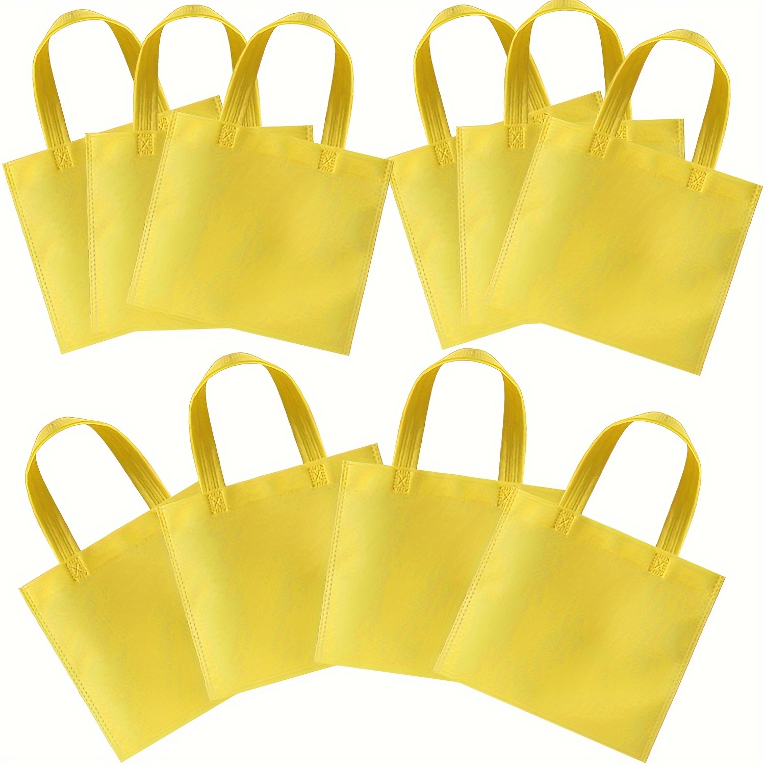 TEMU 10 25x25 Colorful Non-woven Adhesive Gift Bags - Reusable, Durable, , Suitable For Party Gifts, Birthday Decorations, Wedding Decorations, Small