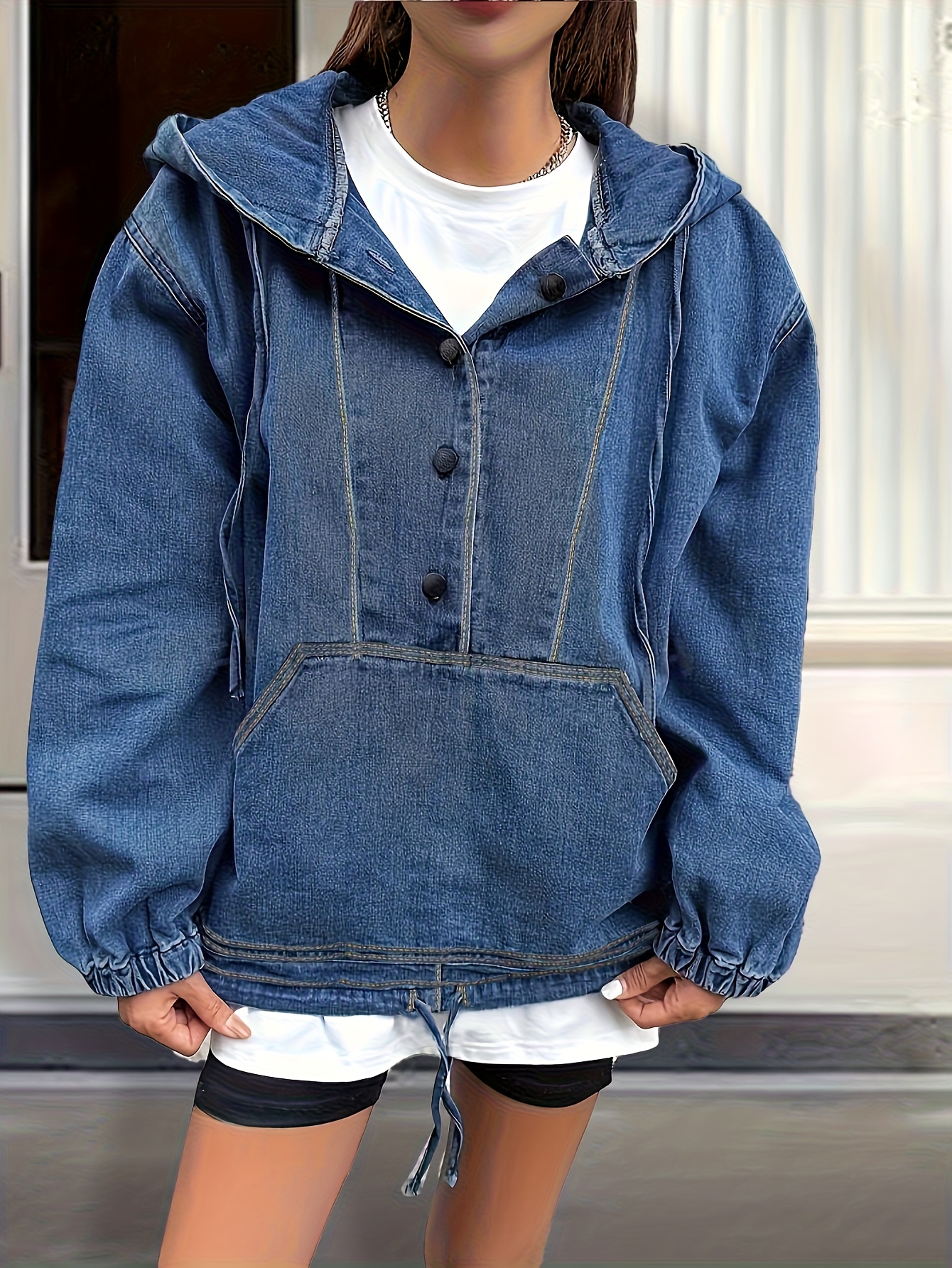 Casual Outfits Sweatshirt And Jean Jacket Outfit Women's Casual