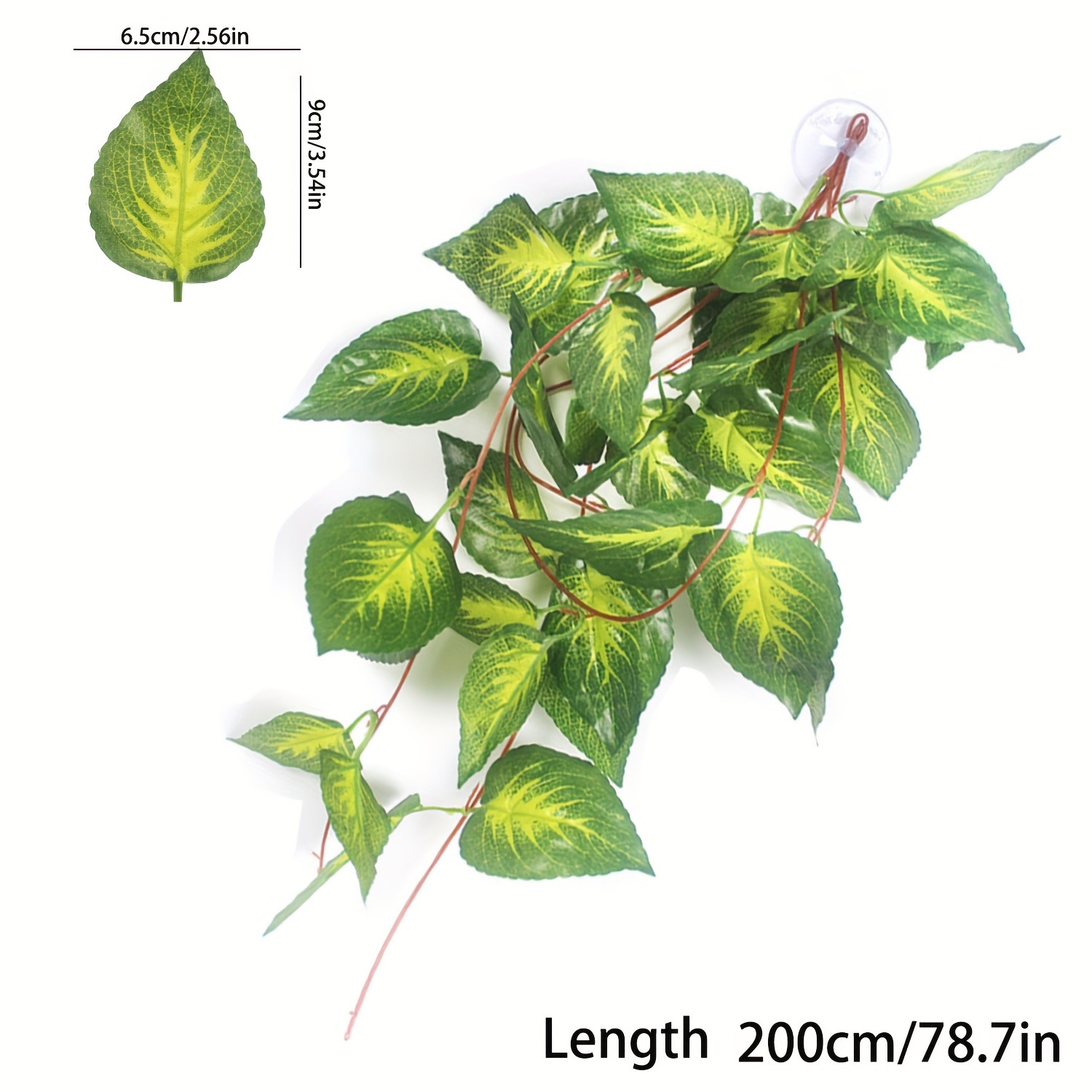 Reptile Plants, Terrarium Hanging Plant Vines Artificial Leaves Reptile Hide, Leopard Gecko Tank Accessories, Terrarium Decorations For Bearded Dragon Lizard Snake Geckos Chameleon In | Whizz