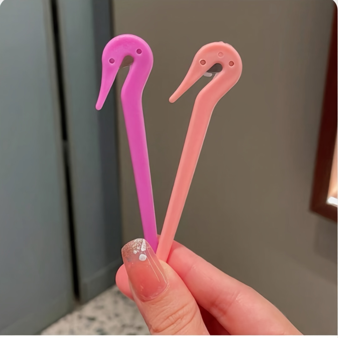 2pcs Portable Hair Extension Tool Disposable Rubber Band Knife Hook Hair Tool Non-damaging Hair Removal Hair Extension Rope Remover