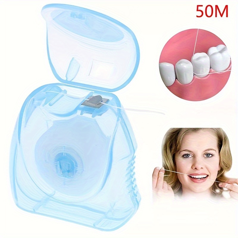 2/4 Pack Mint-Flavored Disposable Floss Picks for Oral Care