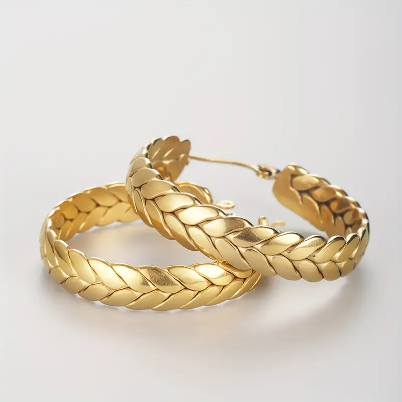 18k golden plated 4pcs jewelry set men and women stylish         for   any holiday valentines day birthday anniversary gift box Product details 4