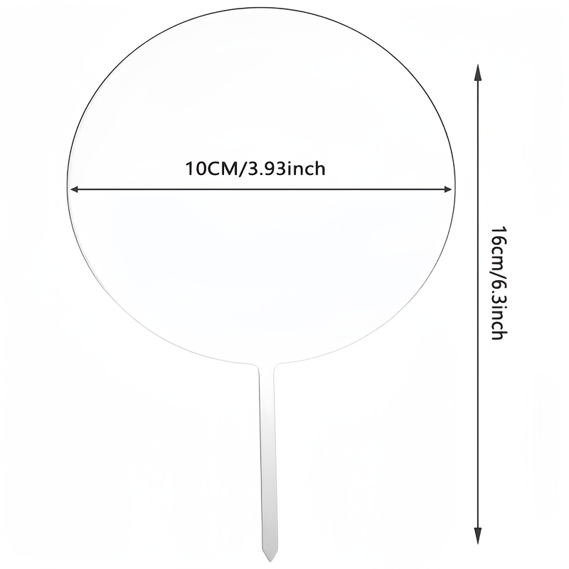 Image of 18pcs Acrylic Insert, Transparent Round Blank For Wedding Birthday Party Cupcakes, Kitchen And Restaurant Decoration, Cake Decorating Tools, Party Supplies