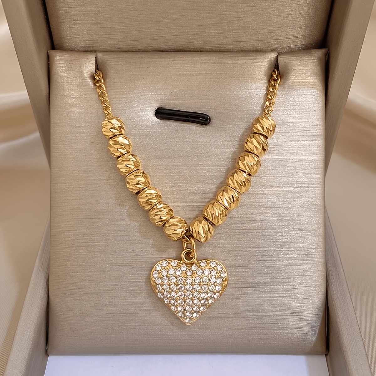 2pc Unisex 18K Gold Plated Bracelet & Necklace Set