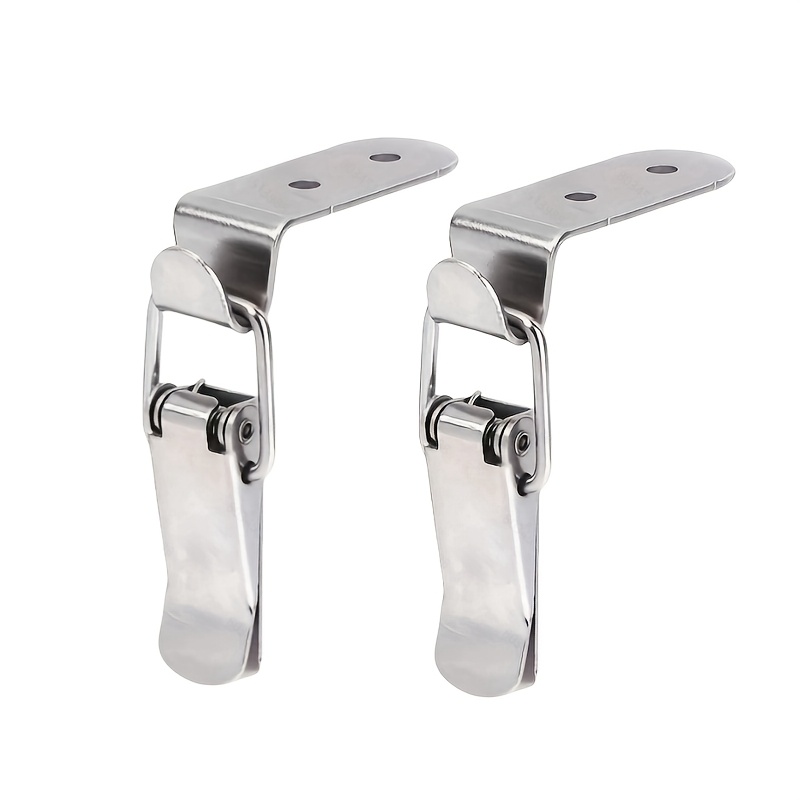 2 90° Spring-loaded Toggle Locks, Box Chest Trunk Latch Duckbill