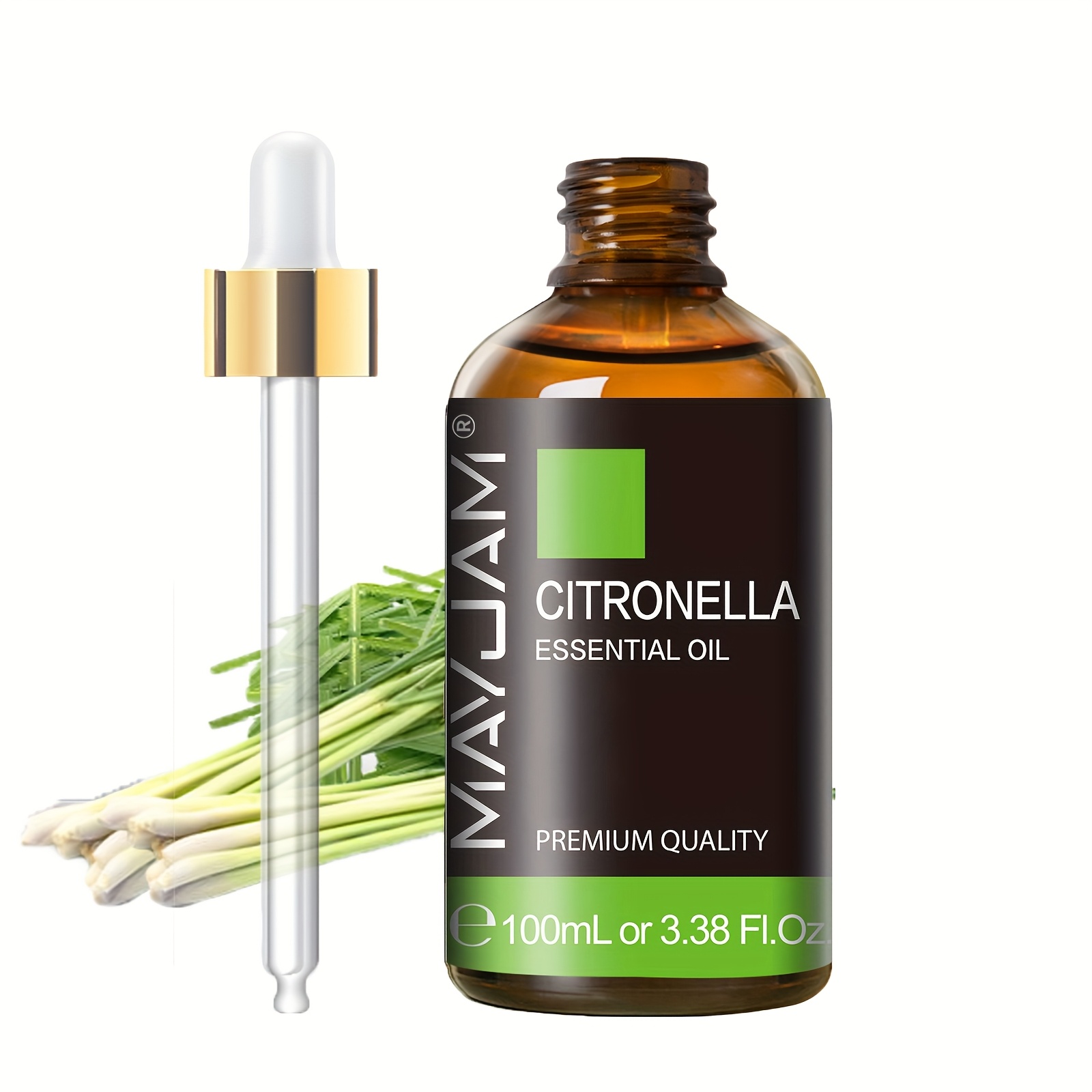 100ml Mayjam Citronella Essential Oil - & Lemon Scent, For Diffusers & Humidifiers, Sleek , Multi-use Oil, Home Fragrance, Stylish Fragrance, Natural Fragrance, Scented Liquid, Natural Living