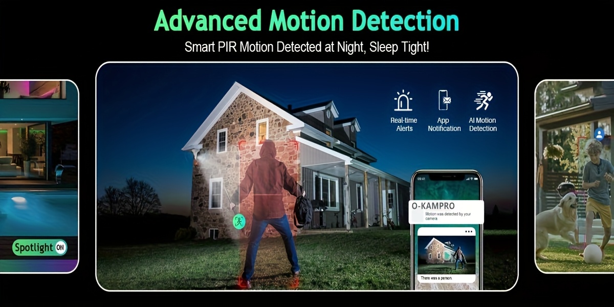 4 Pack black Security Cameras Wireless Outdoor/Indoor, 2MP Battery Powered 2.4Ghz WiFi Camera for Home Security with, SD/ Free Cloud Storage, AI Motion Detection, Color Night Vision, 2-Way Audio