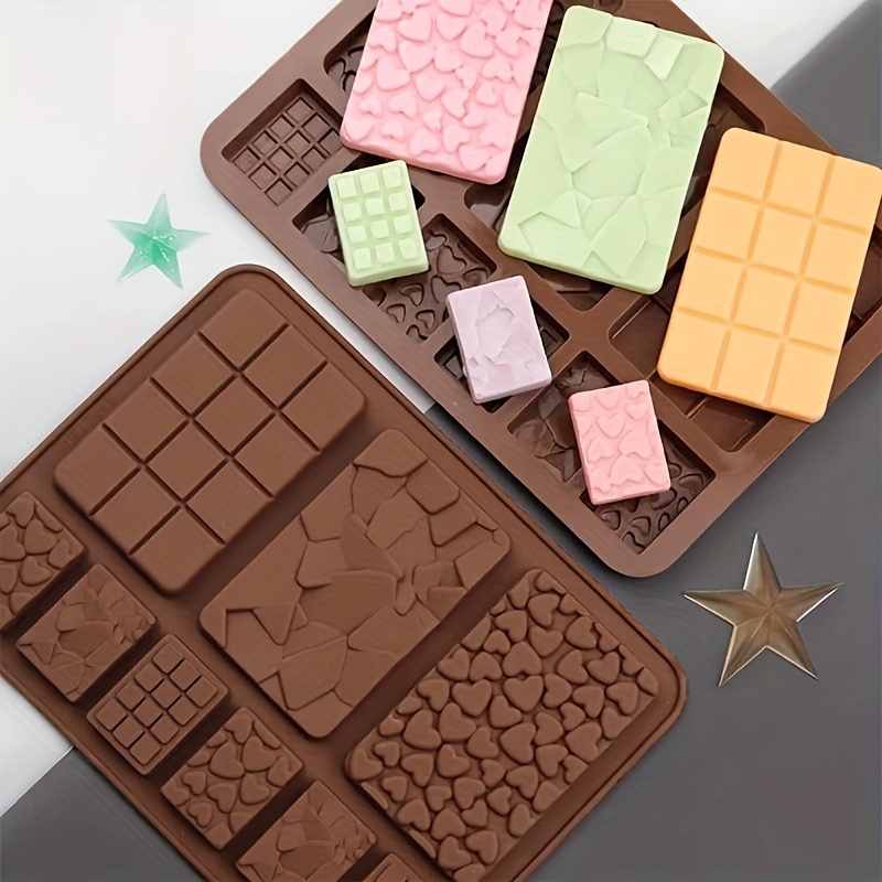 

9-cavity Silicone Waffle, Biscuit & Cake Decoration Mold Set - Bakeware For Handmade Chocolate Bars, Snacks & Desserts - Reusable, Flexible And Molds - Ideal For Home Baking Enthusiasts