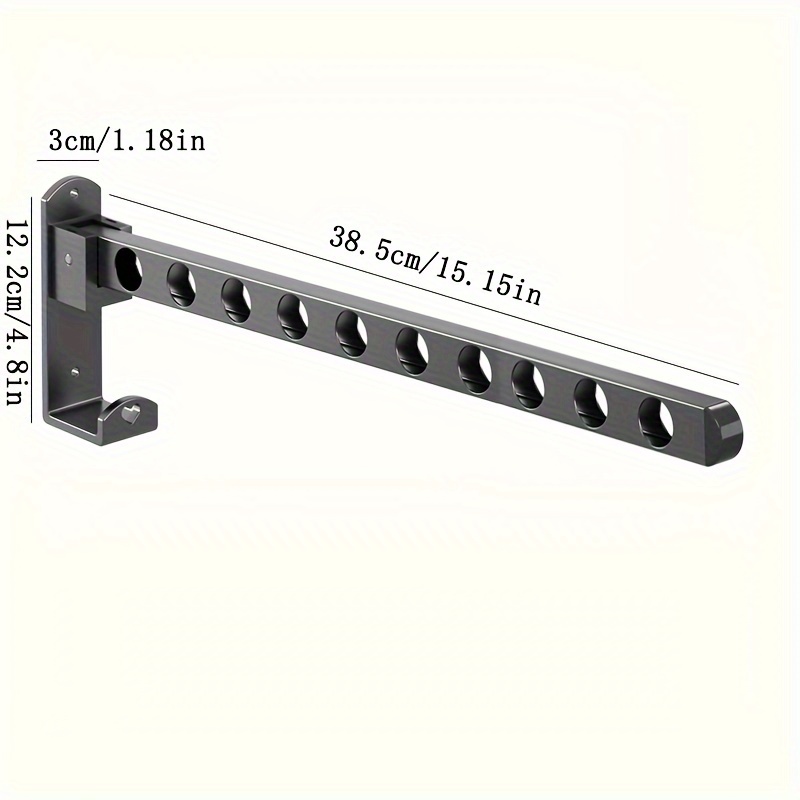 Folding Clothes Drying Rack Bathroom Wall Mount Punching - Temu Australia