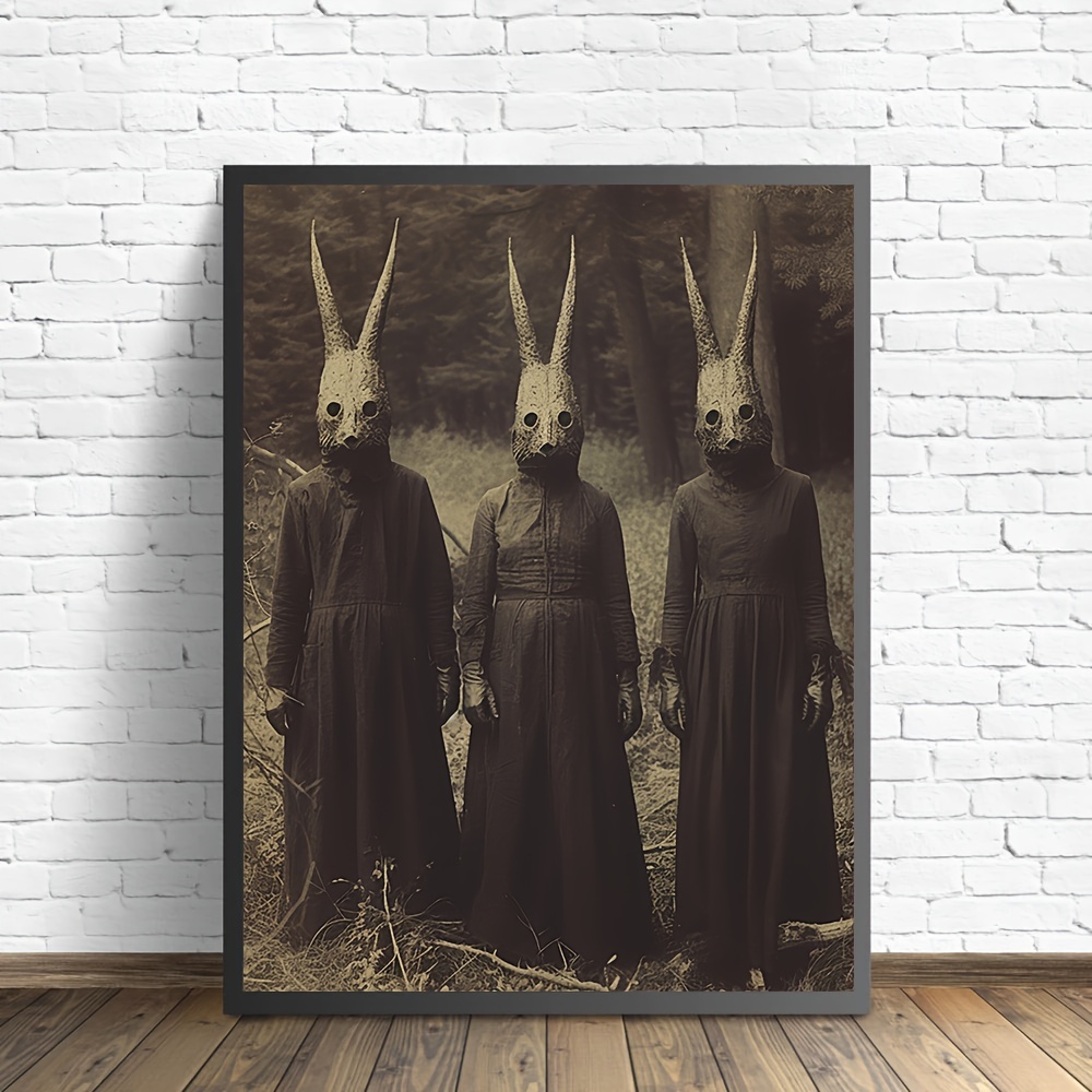 Art Canvas Poster Rabbit Reading Books Painting Canvas - Temu Australia