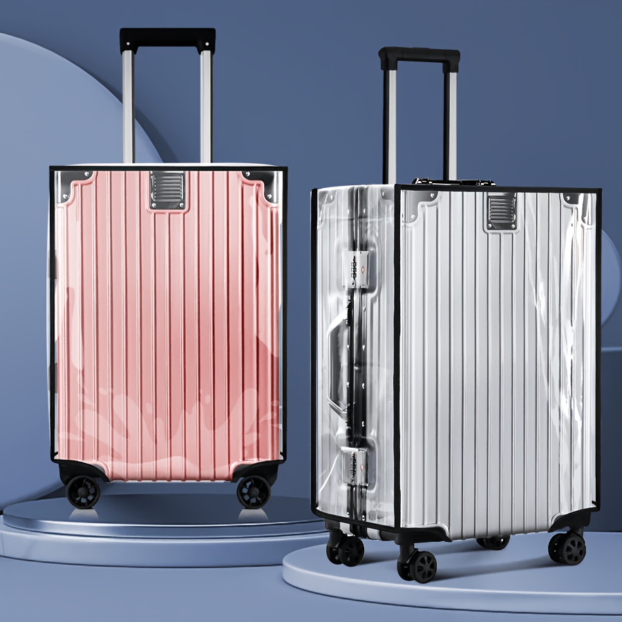 TEMU Housse de pour bagage, housse de valise pour bagage en soute de 20/24/28 pouces, résistante à l', transparente, imperméable, -poussière pour
