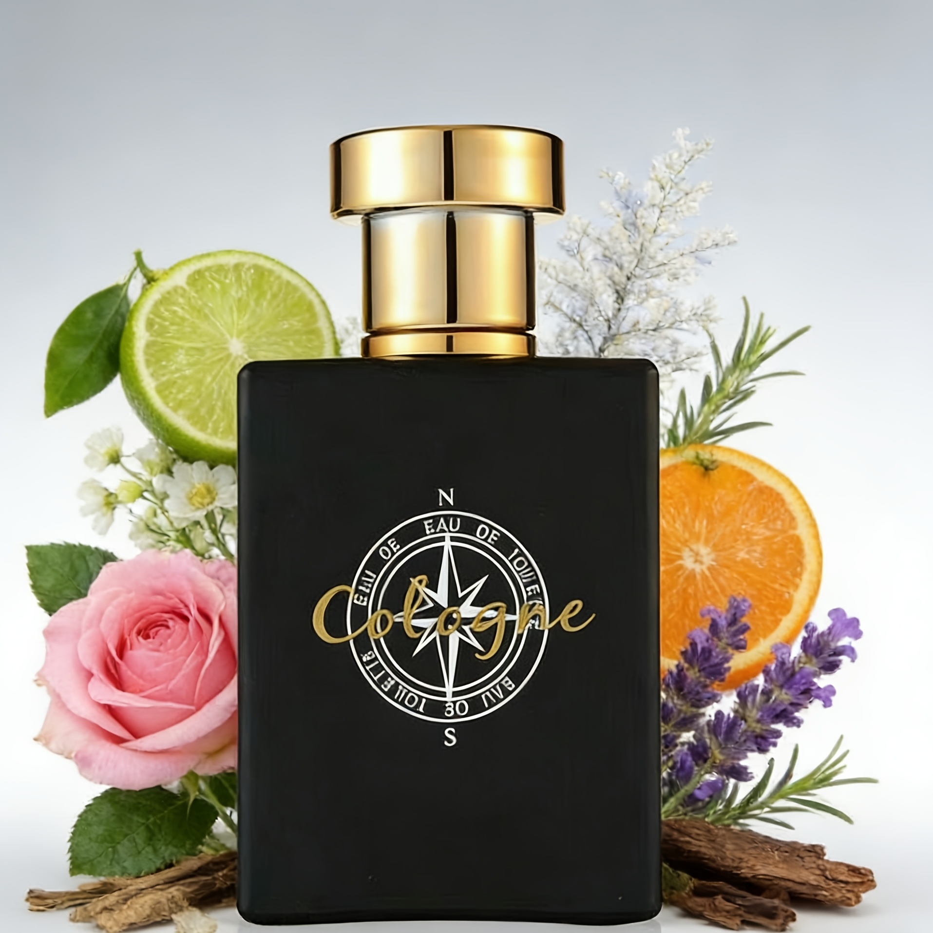 50ML/1.7FL.OZ Класически дървесен аромат Мъжки парфюм | Дълготраен и богат цитрусов аромат на сандалово дърво, Подходящ за всички поводи, Премиум подарък, Перфектен подарък за Свети Валентин и Коледа
