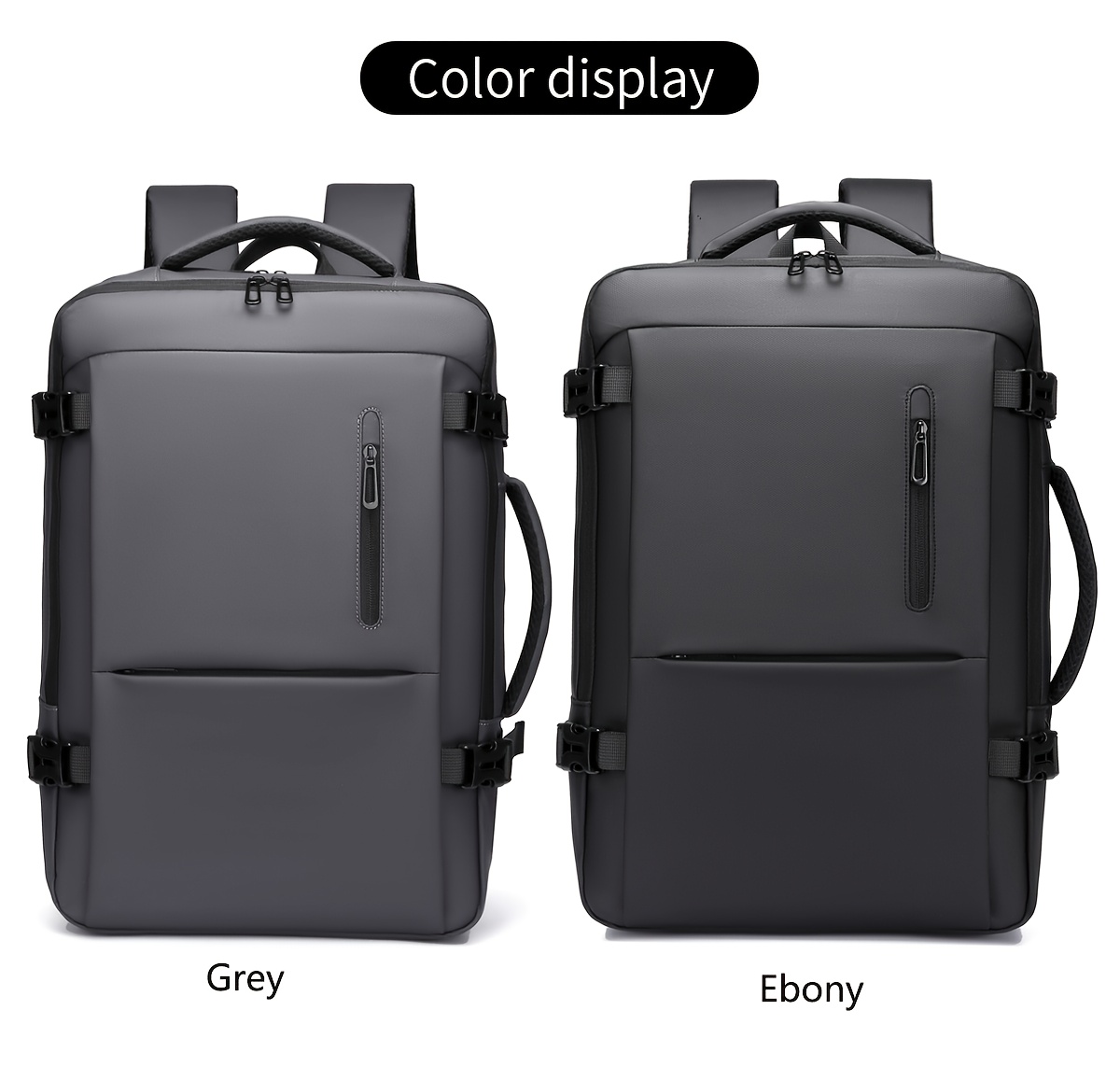 Mochila unisex WEIXIER, bolsa de viaje, bolso de mano, mochila unisex, bolsa para portátil, gran capacidad, función deportiva, mochila abierta a 180°, bolsa de equipaje para fines de semana, bolsa de negocios, bolsa de viaje de negocios, mochila escolar, expansible, compartimento independiente para computadora, adecuada para viajes escolares y de negocios, regalo para amigos y familiares.