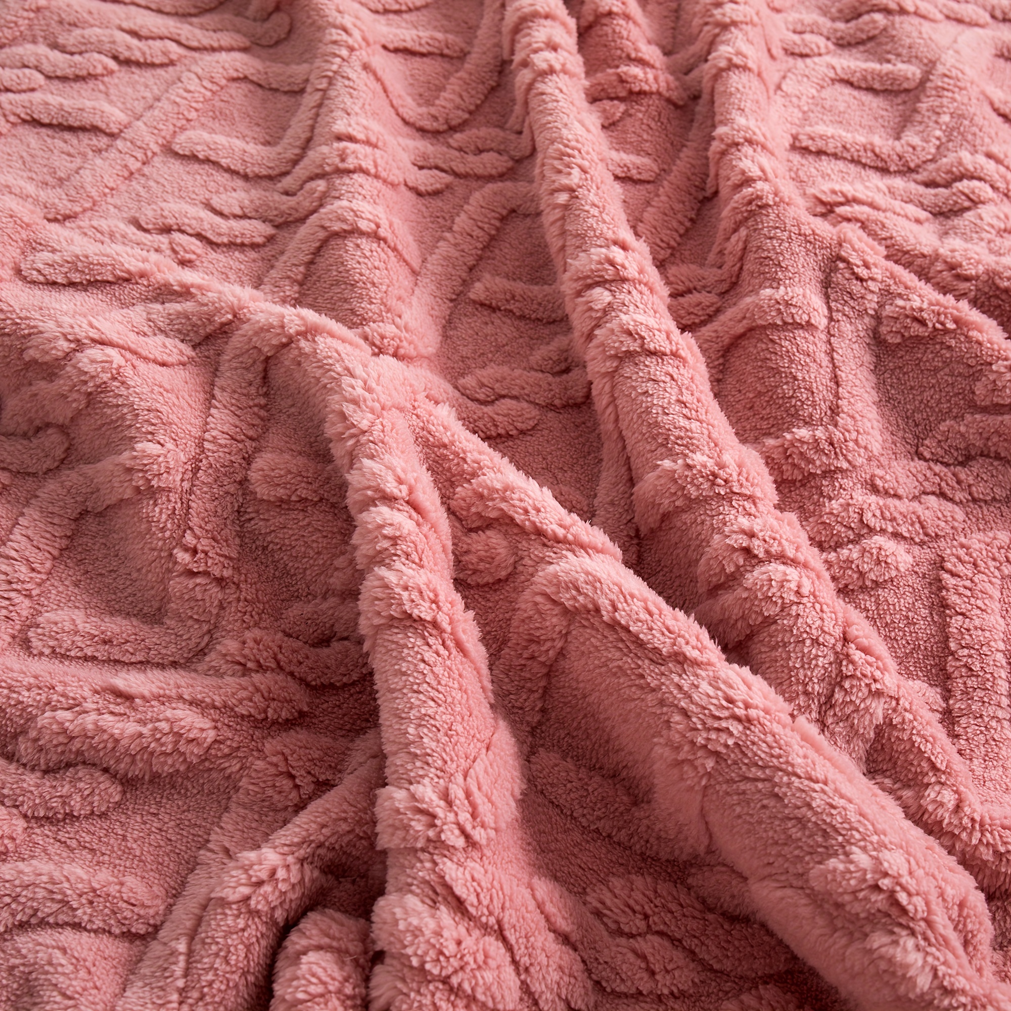 1pc Lamb Fleece Blanket - Luxuriously Comfortable & Ultra-Soft 3D Design - Dense Plush, Extra Warm Air-Conditioning Wrap - Cozy Flannel Throw for Bed, Couch & Travel - Single Piece, Versatile Use details 8