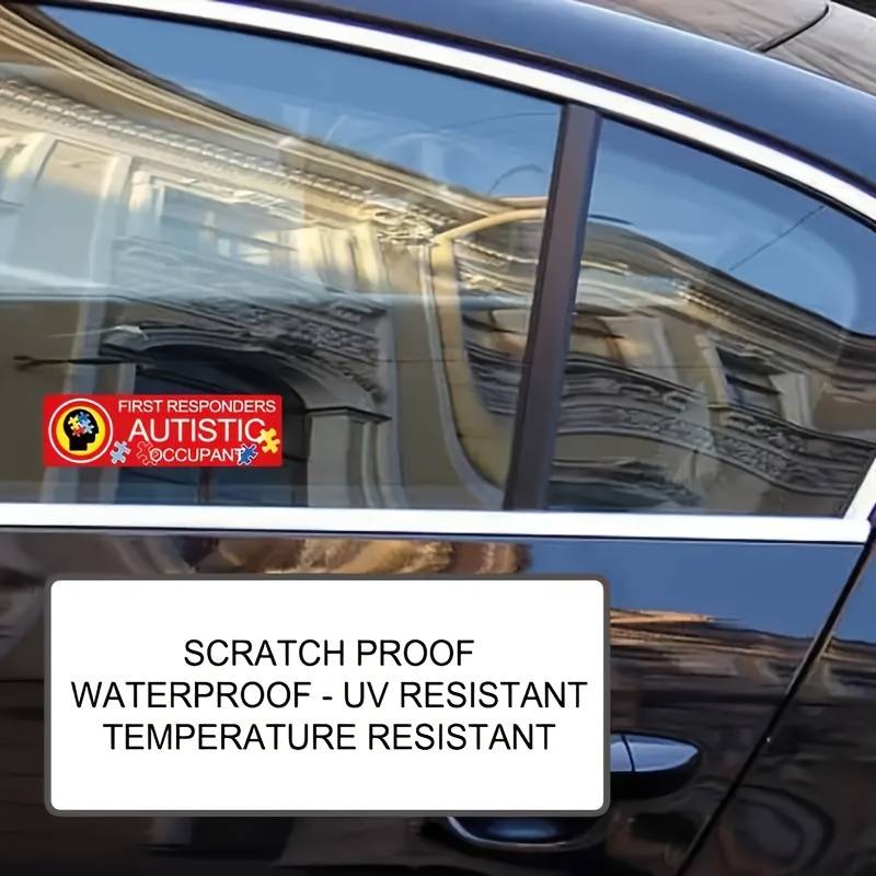 Autistic Occupant On Board Small Sign (Black