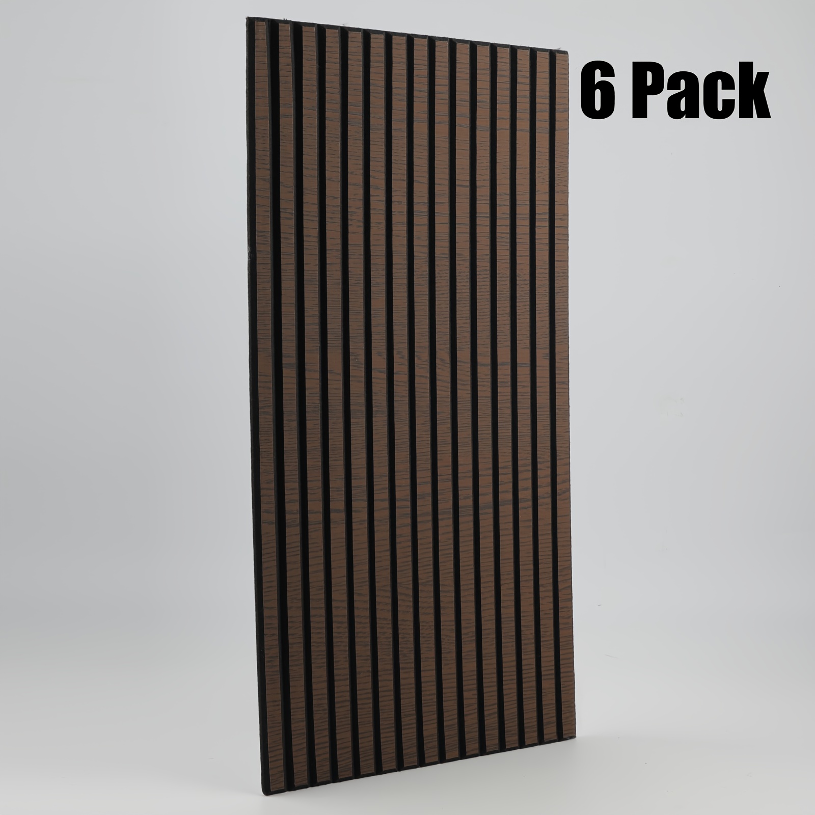 6 Pack Olanglab Wood Veneer Acoustic Wall Panels, 59.94 X 29.97 cm Sound Absorbing Wall Panels for Interior Wall Decor